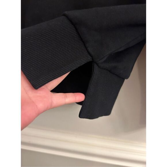 DIESEL HOODED S-ALBY SWEATSHIRT XS Graphic Logo Black - Picture 7 of 11